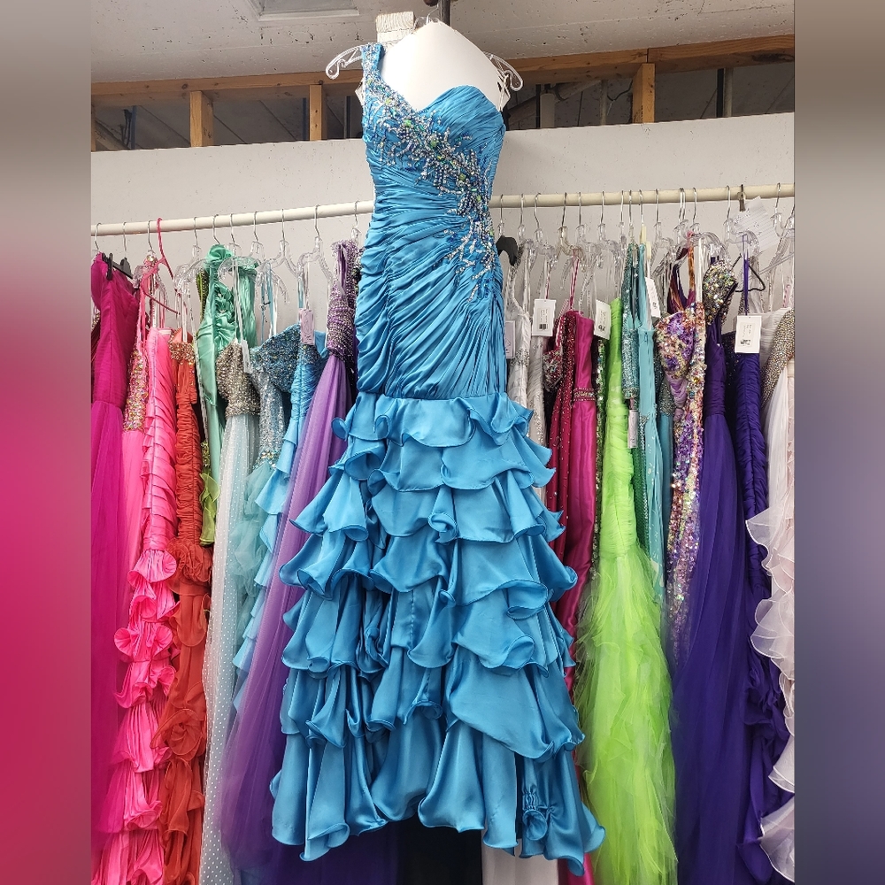 MacDuggal One Shoulder Prom Dress